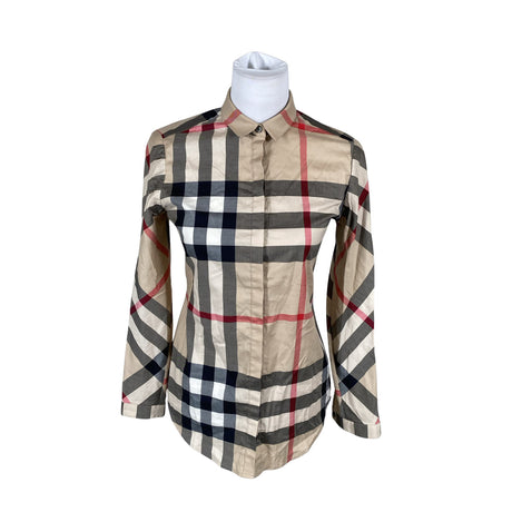 Naisten Burberry - Kauluspaita, koko 34 - Beige ()