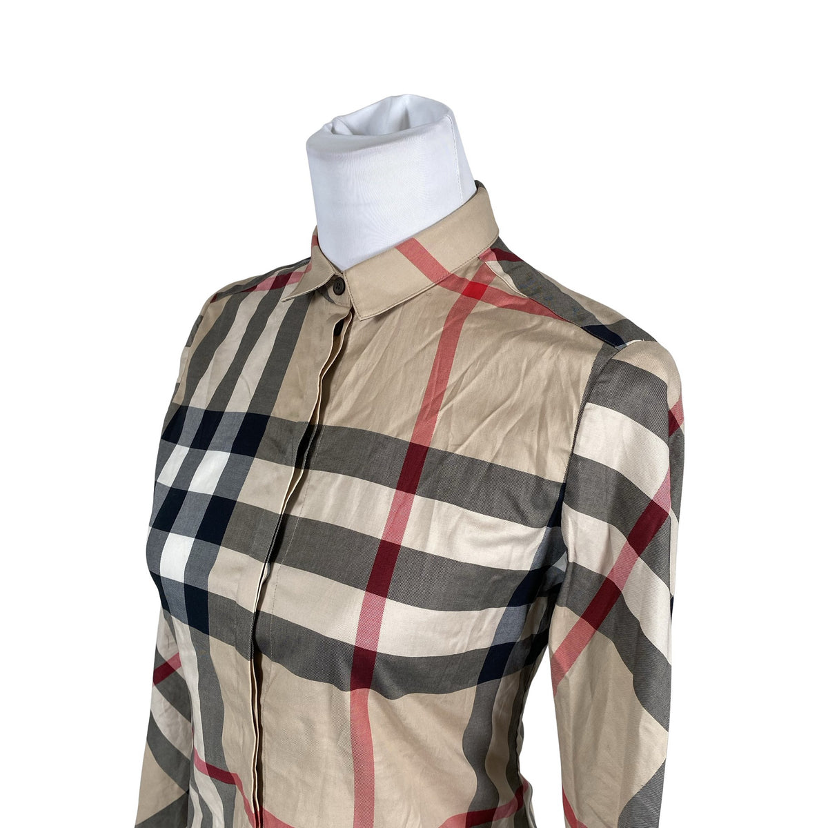 Naisten Burberry - Kauluspaita, koko 34 - Beige (3)