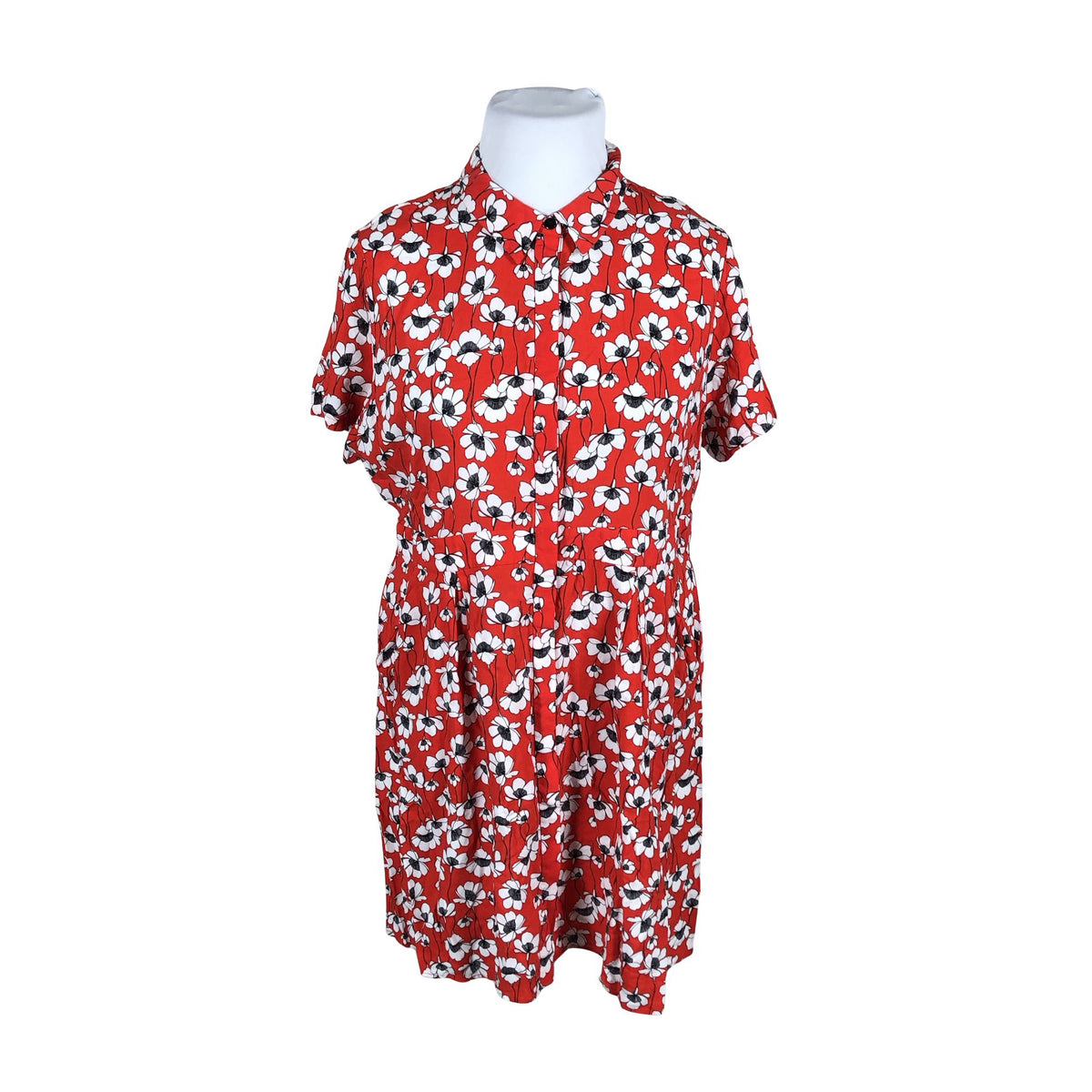 Naisten Dorothy Perkins - Kangasmekko, koko 48 - Punainen (1)