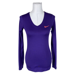 Naisten Nike - Urheilupaita, pitkät hihat, koko 36 - Violetti (1)