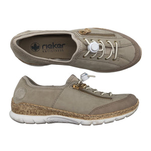 Naisten Rieker - Tennarit, koko 37 - Beige (1)