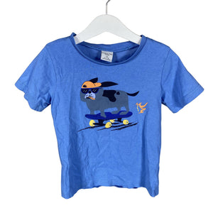 Unisex Polarn O. Pyret - T-paita, koko 104 - 110 - Sininen (1)