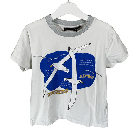 Unisex Mini Rodini - T-paita, koko 128 - 134 - Valkoinen ()