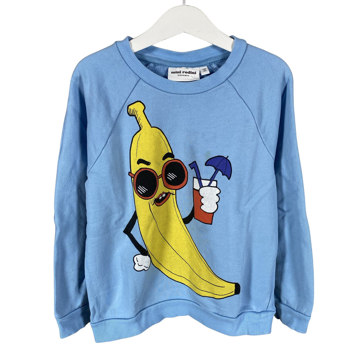 Unisex Mini Rodini - Collegepaita, koko 128 - 134 - Vaaleansininen (1)