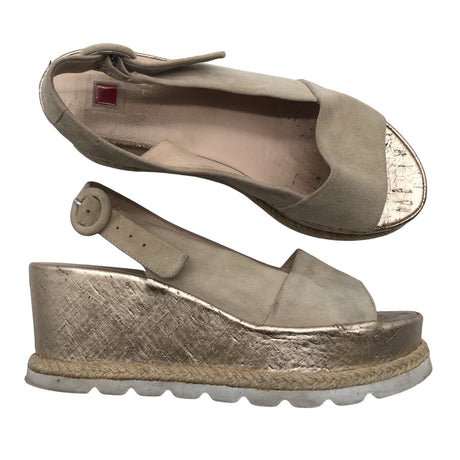 Naisten Högl - Kiilakorkosandaalit, koko 40 - Beige ()