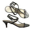 Naisten J. Crew - Korolliset sandaalit, koko 39 - Hopea ()