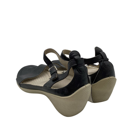 Unisex Ecco - Kiilakorkosandaalit, koko 38 - Musta (2)