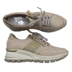Naisten Rieker - Lenkkarit, koko 37 - Beige (1)