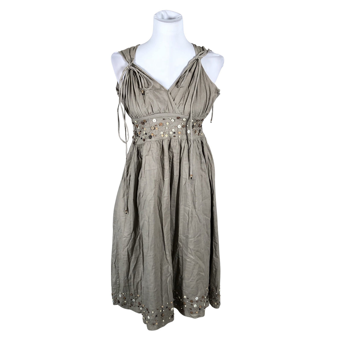 Naisten Kookai - Kangasmekko, koko 38 - Beige (1)