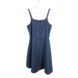 Tyttöjen Benetton - Kangasmekko, koko 158 - 164 - Sininen (1)