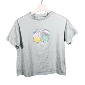 Tyttöjen Uniqlo - T-paita, koko 152 - 158 - Vaaleansininen (1)