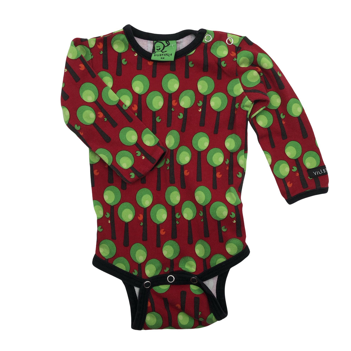 Unisex Villervalla - Body, koko 62 - 68 - Punainen (1)