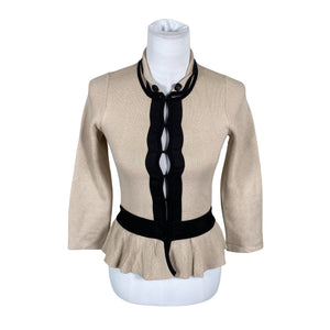 Naisten Karen Millen - Neuletakki, koko 34 - Beige (1)