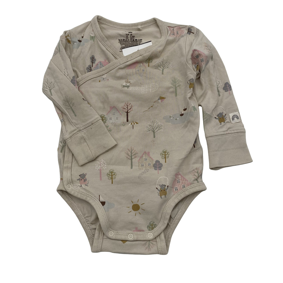 Unisex Lindex - Kietaisubody, koko 62 - 68 - Beige (1)