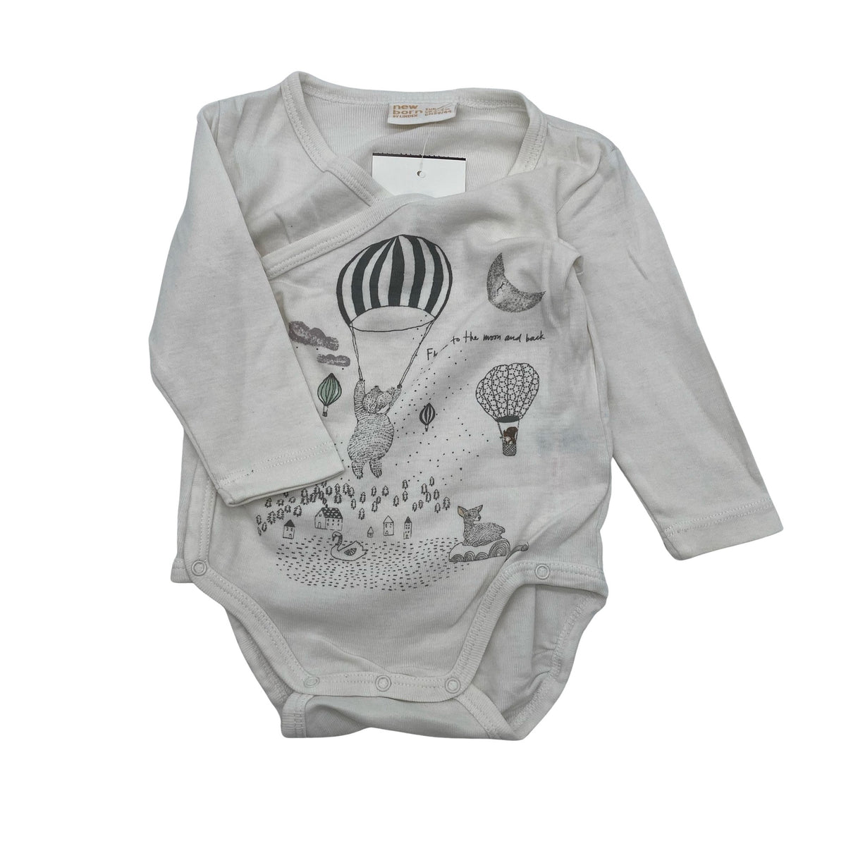 Unisex Lindex - Kietaisubody, koko 56 - 62 - Valkoinen (1)