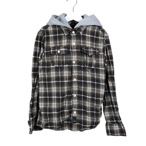 Unisex Sisley - Flanellipaita, koko 122 - 128 - Ruskea (1)