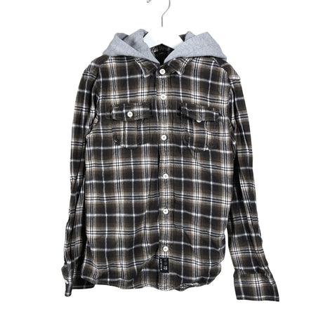 Unisex Sisley - Flanellipaita, koko 122 - 128 - Ruskea ()