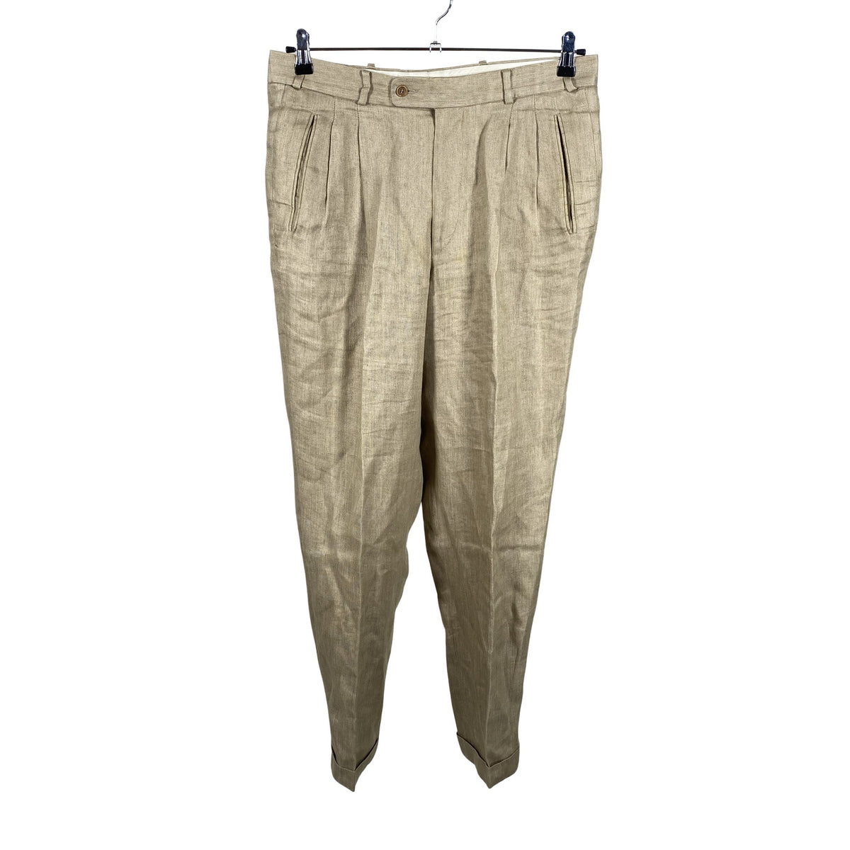 Miesten Sand - Puvun housut, koko L - Beige (1)