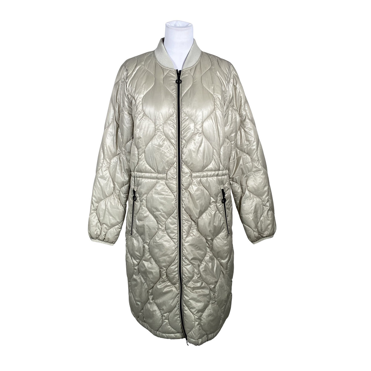 Naisten Esprit - Kevyttoppatakki, koko 38 - Beige (1)