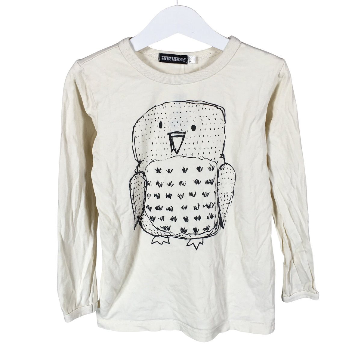 Unisex Aarrelabel - Trikoopaita, koko 128 - 134 - Luonnonvalkoinen (1)