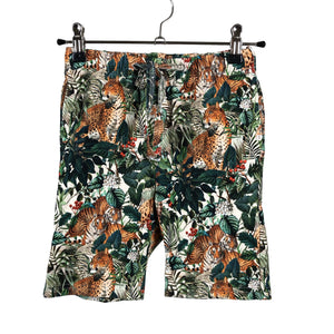 Unisex Metsola - Collegeshortsit, koko 110 - 116 - Vihreä (2)