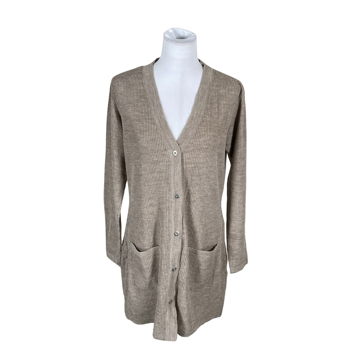 Naisten Alpa - Neuletakki, koko 40 - Beige (1)