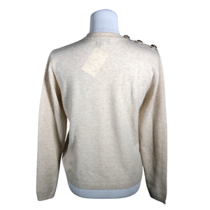 Naisten Ganni - Neulepaita, koko 38 - Beige (3)