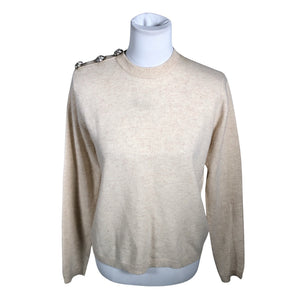 Naisten Ganni - Neulepaita, koko 38 - Beige (1)
