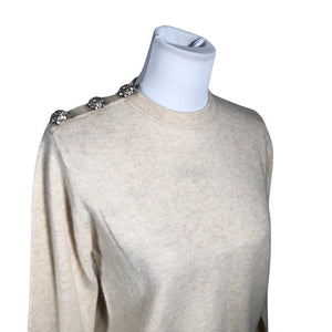 Naisten Ganni - Neulepaita, koko 38 - Beige (2)