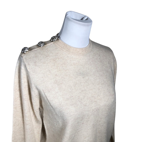 Naisten Ganni - Neulepaita, koko 38 - Beige (2)