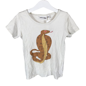 Unisex Mini Rodini - T-paita, koko 116 - 122 - Luonnonvalkoinen (1)