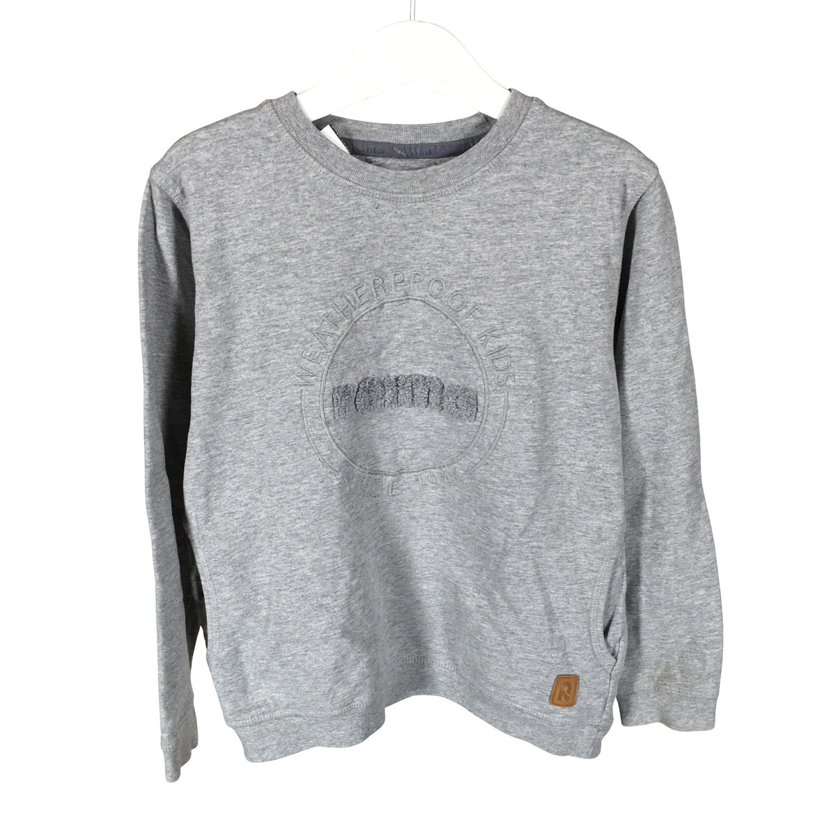 Unisex Reima - Collegepaita, koko 110 - 116 - Harmaa (1)