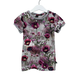 Tyttöjen Molo Kids - T-paita, koko 116 - 122 - Harmaa (1)