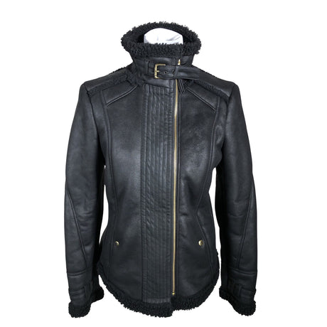Naisten Hugo Boss - Nahkatakki, koko 38 - Musta ()