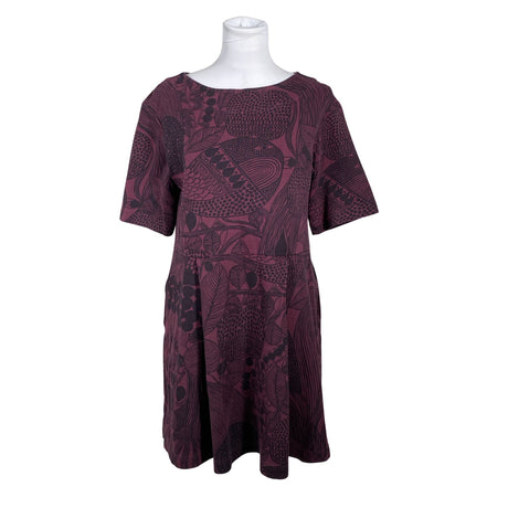 Naisten Marimekko - Trikoomekko, koko 38 - Viininpunainen ()