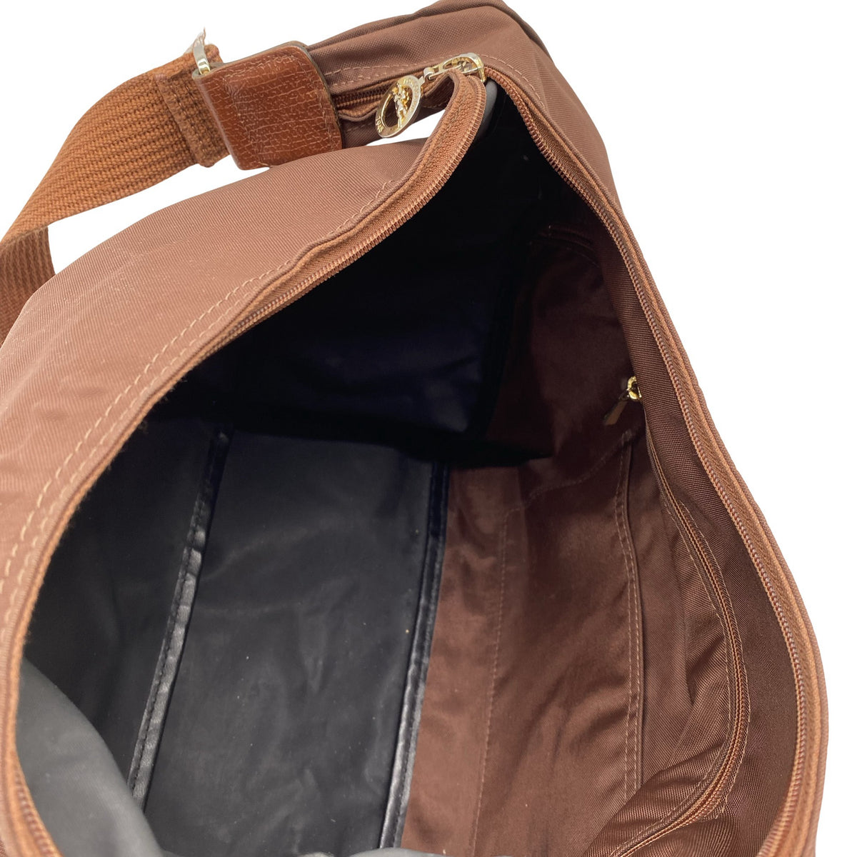 Naisten Longchamp - Olkalaukku, koko Midi - Ruskea (3)