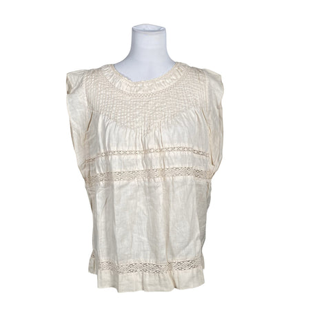 Naisten Part two - Lyhythihainen pusero, koko 38 - Beige (2)