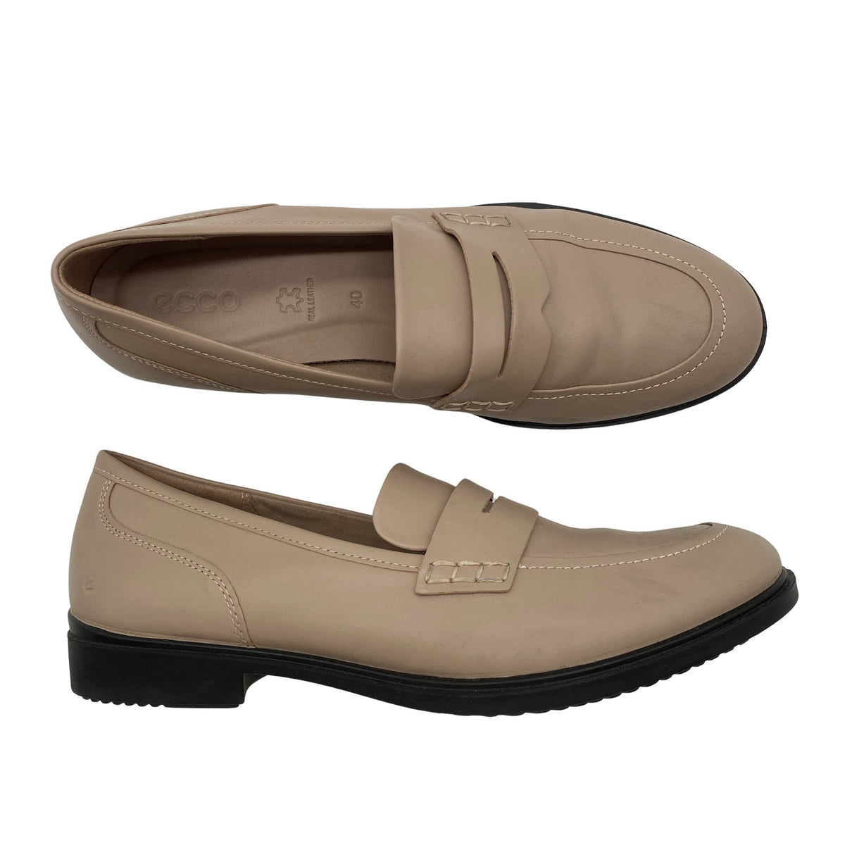 Naisten Ecco - Loaferit, koko 40 - Beige (1)