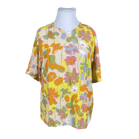 Naisten Marimekko - Lyhythihainen pusero, koko 44 - Beige ()