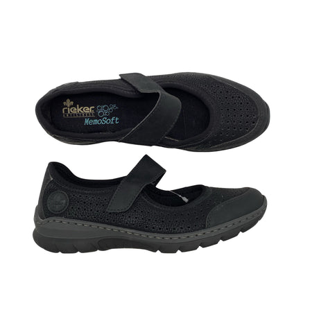 Naisten Rieker - Loaferit, koko 39 - Musta ()