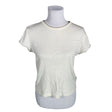 Naisten Massimo Dutti - T-paita, koko 40 - Luonnonvalkoinen ()