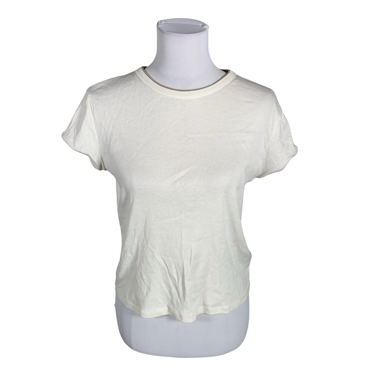 Naisten Massimo Dutti - T-paita, koko 40 - Luonnonvalkoinen (1)