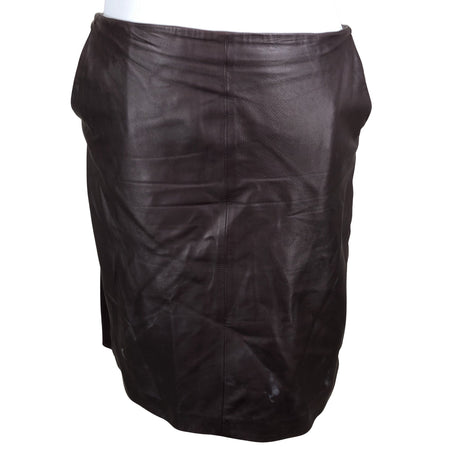 Naisten Weekend by MaxMara - Nahkahame, koko 44 - Viininpunainen ()