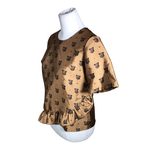 Naisten Scotch&Soda - Lyhythihainen pusero, koko 36 - Ruskea (3)