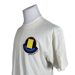Miesten Moncler - T-paita, koko L - Luonnonvalkoinen (2)