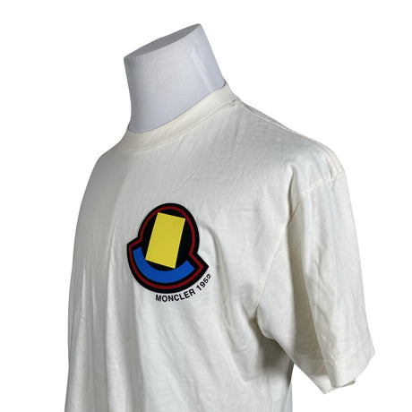 Miesten Moncler - T-paita, koko L - Luonnonvalkoinen (2)