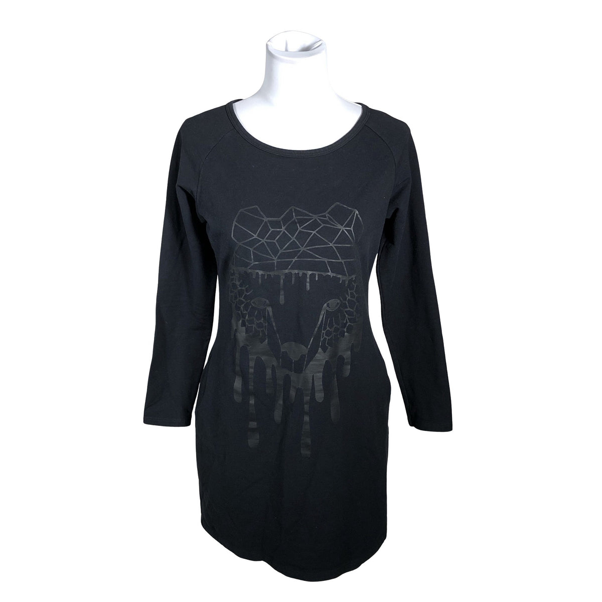 Naisten Uhana Design - Trikoomekko, koko 36 - Musta (1)