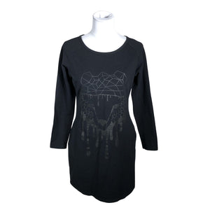 Naisten Uhana Design - Trikoomekko, koko 36 - Musta (1)