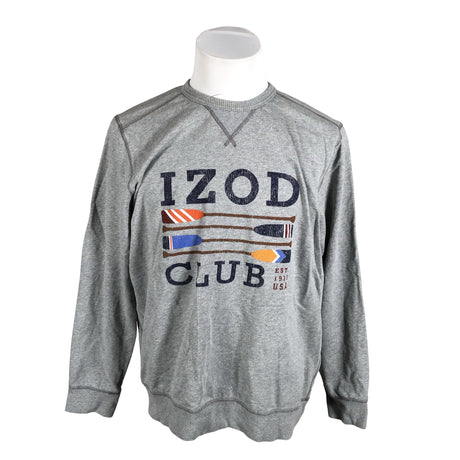 Miesten Izod - Collegepaita, koko XL - Harmaa ()