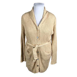 Naisten Lindex - Neuletakki, koko 42 - Beige (1)